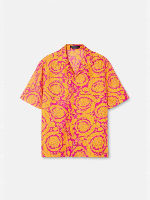 VERSACE Barocco Silhouette Silk Shirt