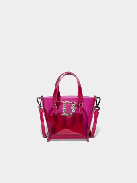 D2 CRYSTAL STATEMENT SHOPPING BAG