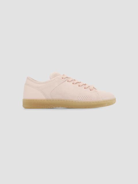 Balmain Women's Tennis Swan Suede Low-Top Sneakers - Tan