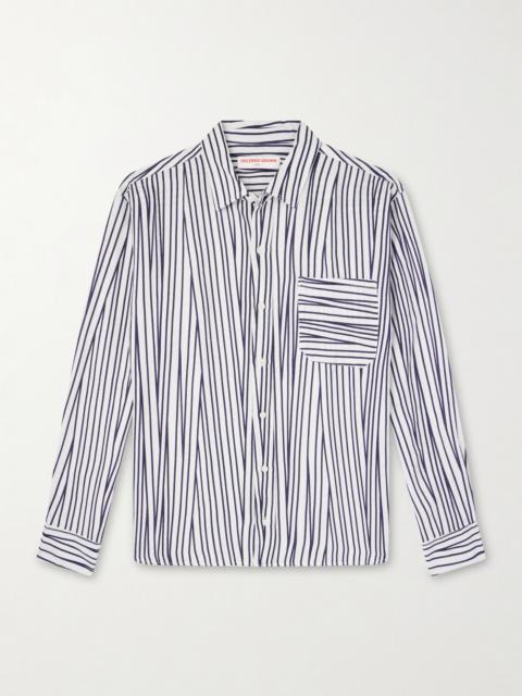 ORLEBAR BROWN Grasmoor Striped Linen Shirt