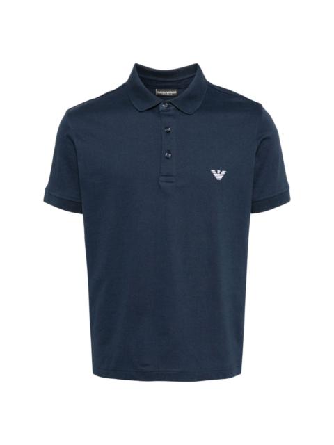 logo-patch cotton polo