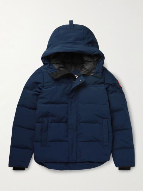Canada Goose Macmillan Logo-Appliquéd Quilted Shell Hooded Down Parka Navy