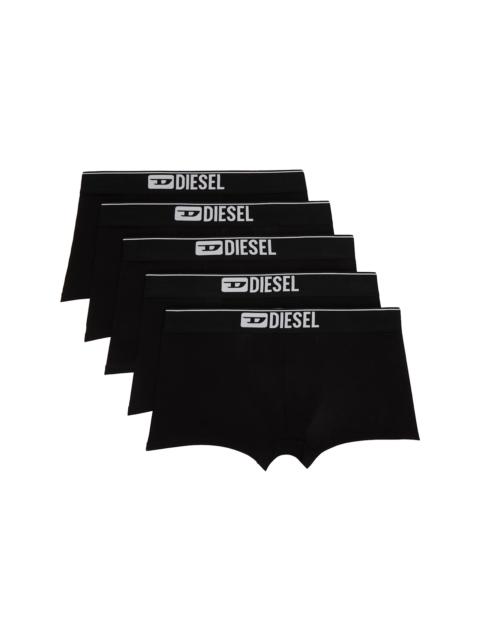 Diesel Five-Pack Black Umbx-Damienfivepack Boxer Briefs