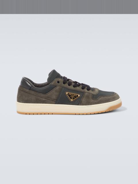 Prada Re-Nylon and suede sneakers