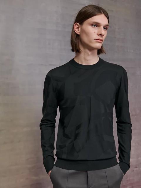 Hermès "Jeux de points minimal compact" crewneck sweater
