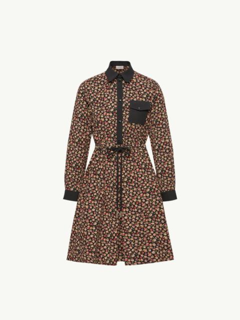 Moncler Printed Corduroy Dress