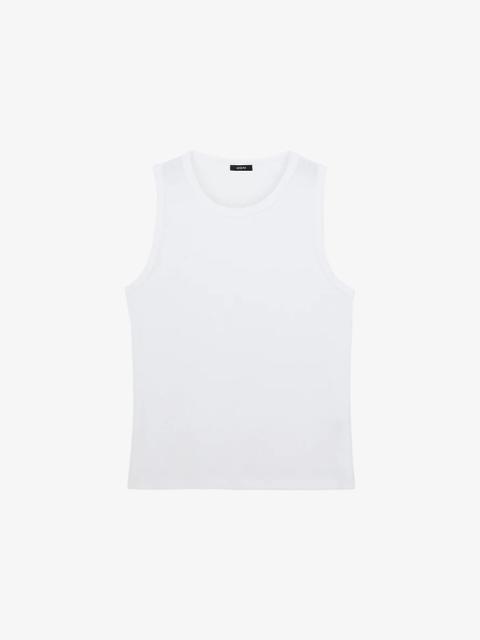 The Jersey Rib Round-Neck Stretch-Cotton Tank Top
