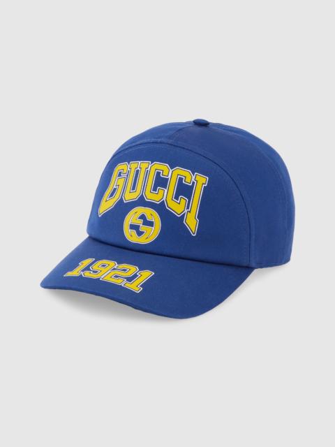 GUCCI Gucci print cotton baseball hat