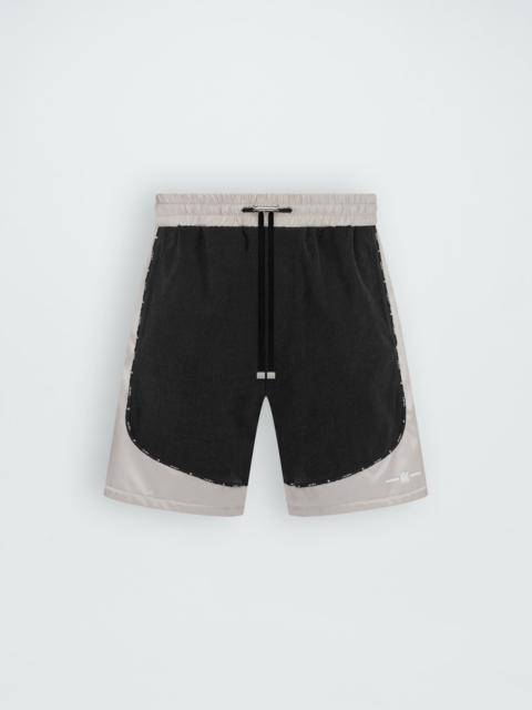 AMIRI SATIN/DENIM BLOCK SHORT