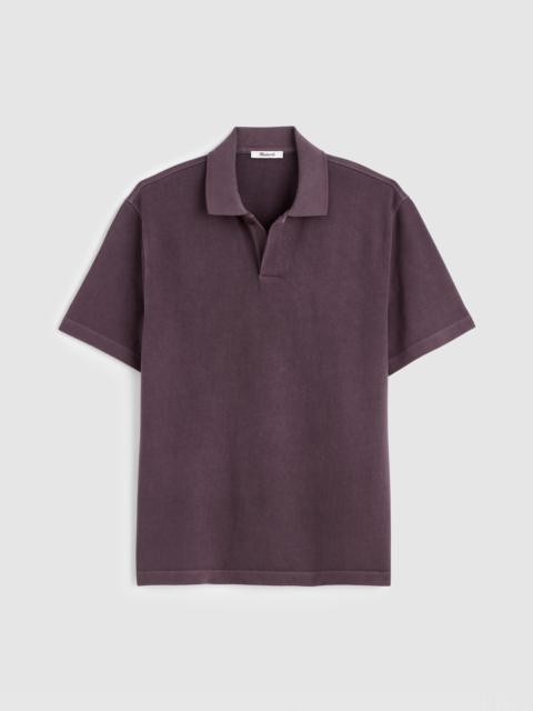 Madewell Short-Sleeve Compact-Knit Polo