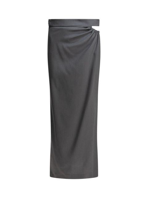 Max Mara Draped High-waisted Skirt Max Mara