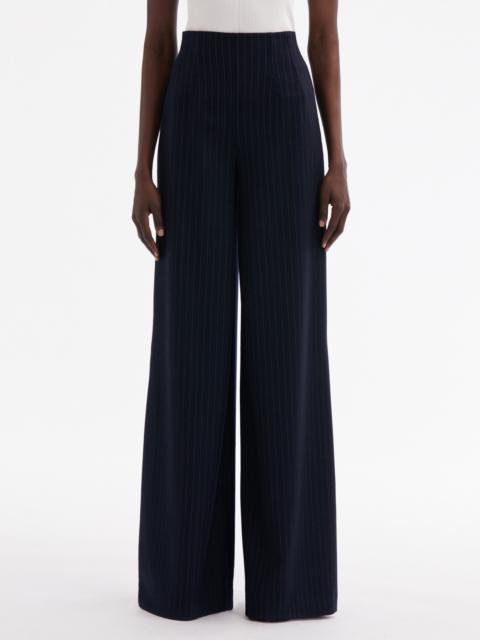 Oscar de la Renta PINSTRIPED WIDE LEG PANT