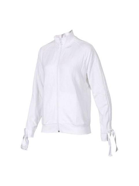 (WMNS) PUMA Cuff Stand Collar Casual Jacket White 850234-02