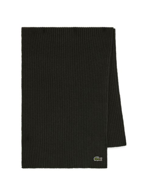 LACOSTE wool scarf
