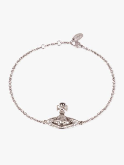 Vivienne Westwood SIMONETTA BAS RELIEF BRACELET | WHITE/SILVER