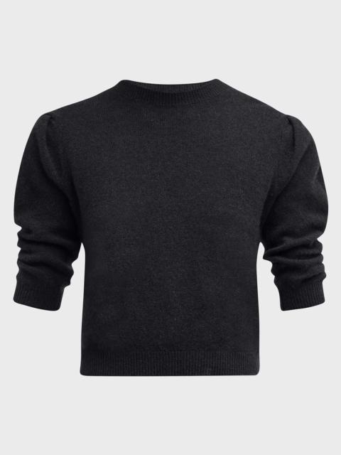 Ruched Cashmere-Wool Sweater