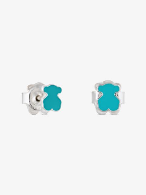 TOUS Silver Muffin Earrings