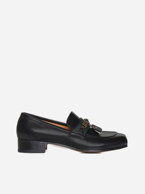 GUCCI Women's loafer with Web Interlocking G
