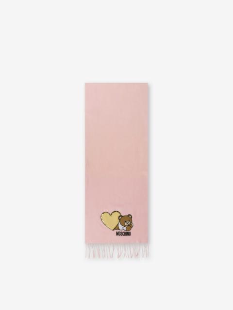 Moschino LOVELY TEDDY BEAR WOOL SCARF