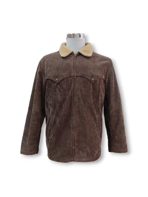 Other Designers Sugar Cane - SUGARCANE CALIFORNIA Sherpa Fleece Corduroy Trucker Jacket