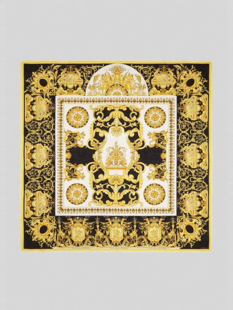 VERSACE Contrast Barocco Print Scarf