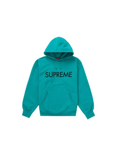 Supreme Supreme Capital Hooded Sweatshirt Dark Aqua