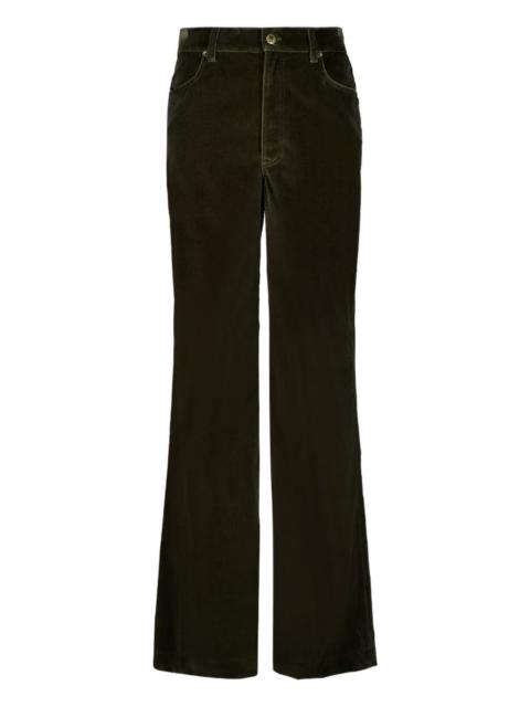 La DoubleJ flared cotton trousers