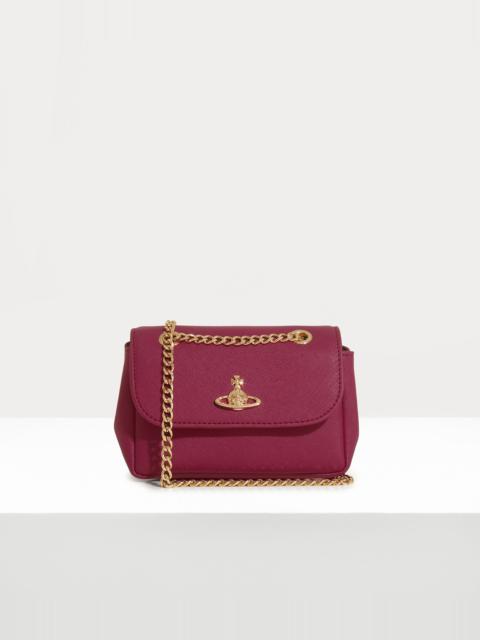 Vivienne Westwood SAFFIANO PLAIN SMALL PURSE CHAIN