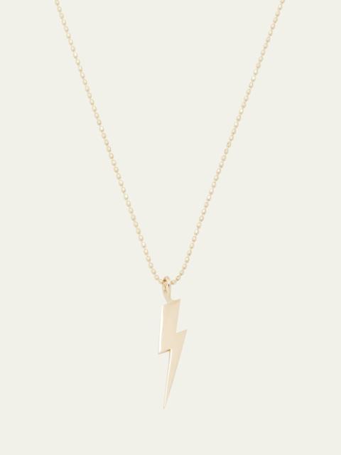 SYDNEY EVAN 14k Pure Lightning Bolt Necklace