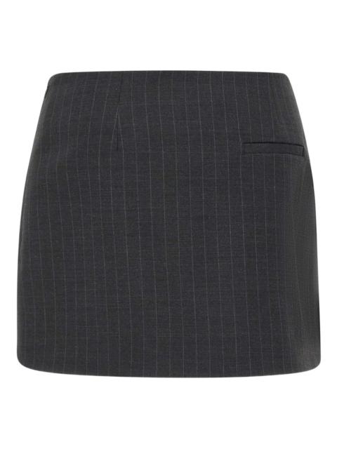 The Garment pinstripe slit mini skirt