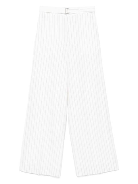 sacai pinstripe palazzo trousers