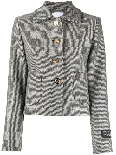 single-breasted virgin-wool jacket