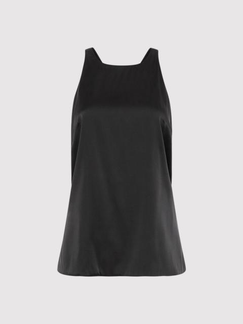 ST. AGNI Soft Silk Suspender Top - Black