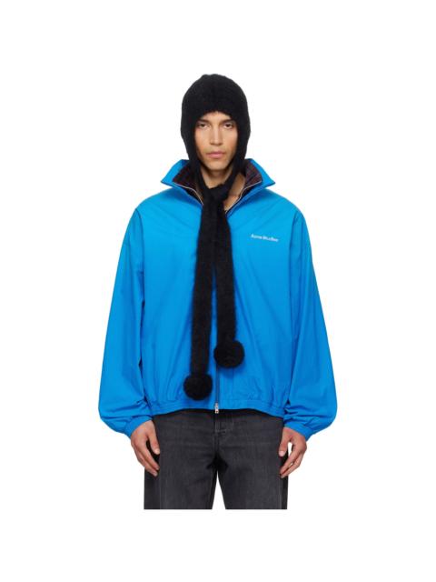 Acne Studios Black Mohair Earflap Hood