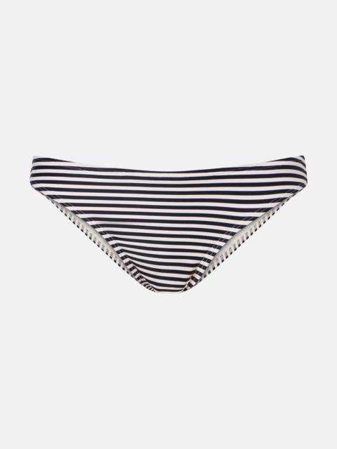 NILI LOTAN Striped bikini bottoms