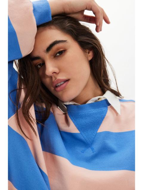 FREE PEOPLE We The Free Classic Striped Oversized Crewneck