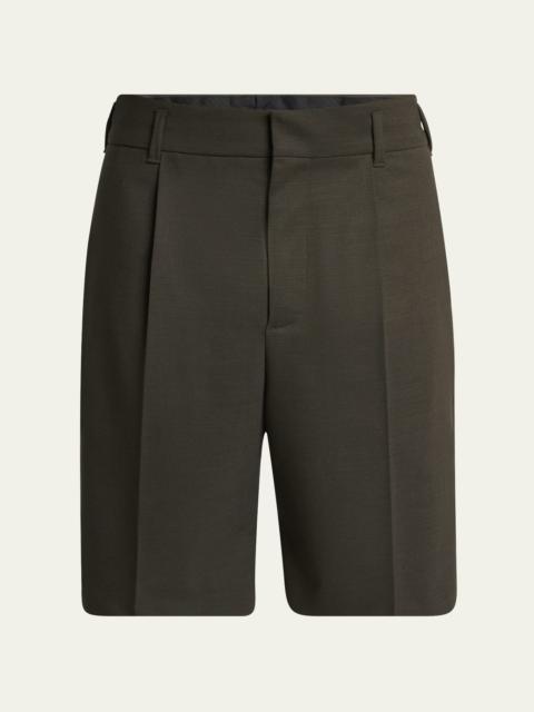 JACQUEMUS Men's Relaxed Single-Pleated Shorts