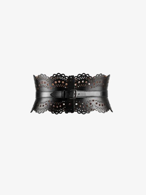 Alaïa BUSTIER BELT IN VIENNE WAVE CALFSKIN