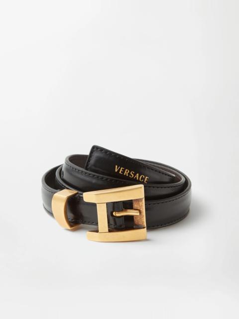 VERSACE Leather Belt 2 cm