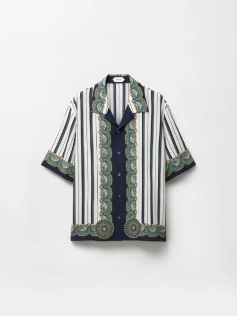 VERSACE Printed Crêpe De Chine Silk Shirt