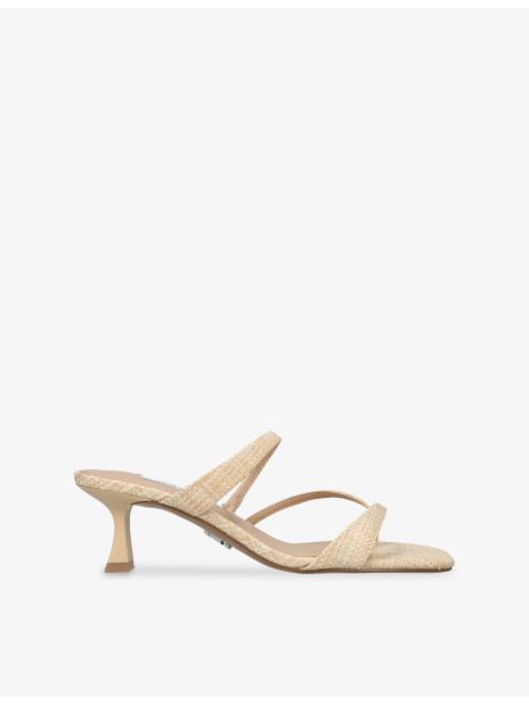 STEVE MADDEN Ajay Heeled Woven Sandals