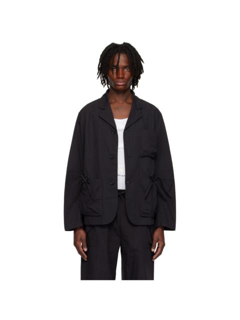 Simone Rocha Black Bow Detail Workwear Blazer