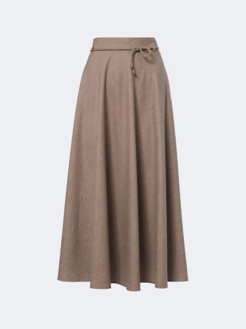 Max Mara Belted cashmere-blend midi skirt