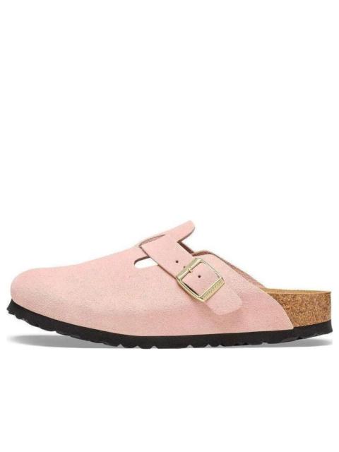 BIRKENSTOCK Birkenstock Boston Suede Leather Narrow Fit 'Light Rose' 1026171