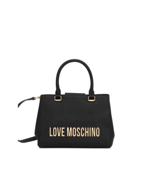Moschino logo top tote bag