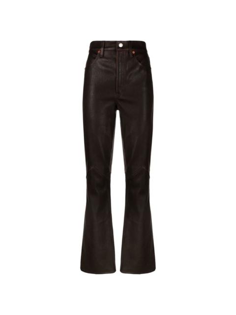 RE/DONE high-waisted flared trousers