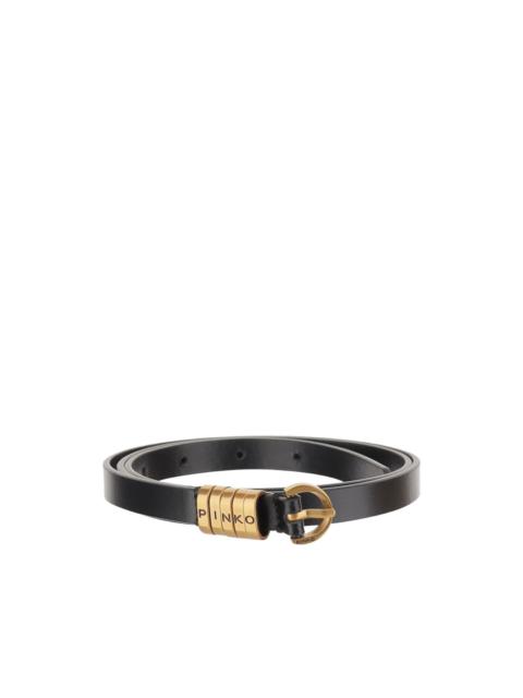 PINKO logo-hardware belt