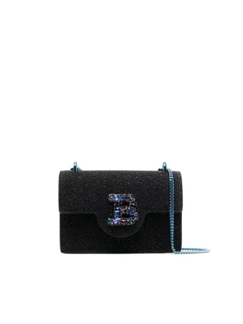 Balmain crystal-embellished logo mini bag