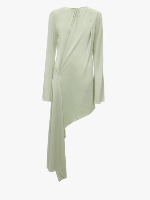 LONG SLEEVE ASYMMETRIC DRESS