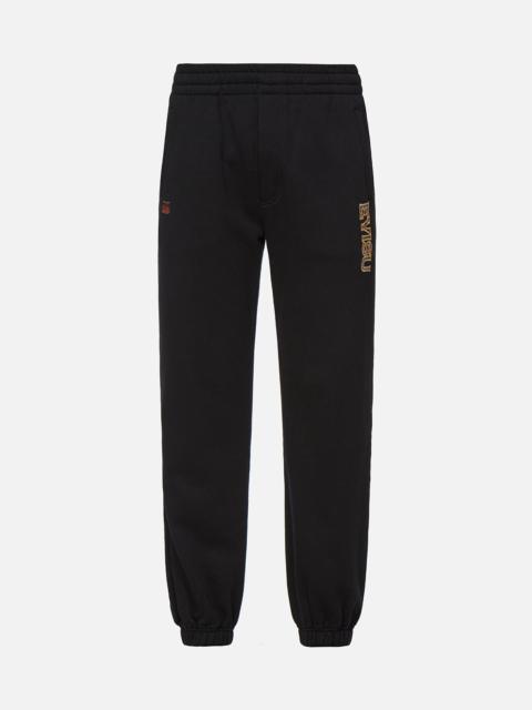 EVISU KAMON BROCADE APPLIQUÉ SWEATPANTS